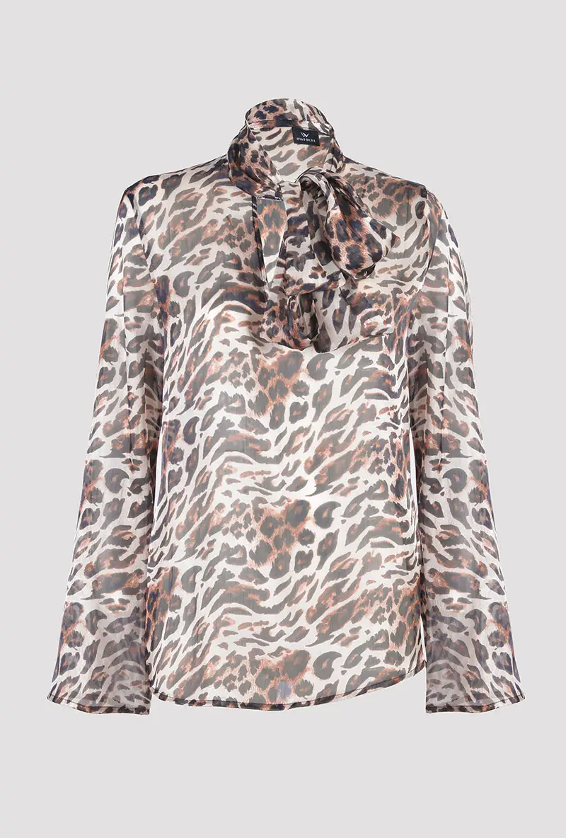 Blusa Leopardata vista frontale