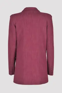 Giacca Blazer Oversize Bordeaux vista posteriore