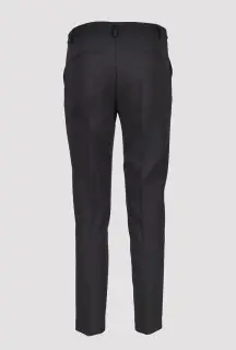 Black Cigarette Trousers back view