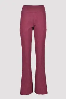 Pantalone Flared Bordeaux vista frontale