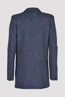 Giacca Blazer Oversize Blu vista posteriore