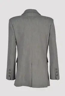 Blazer Oversize Verde vista posteriore