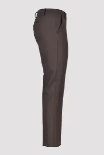 Dark Brown Cigarette Trousers side view