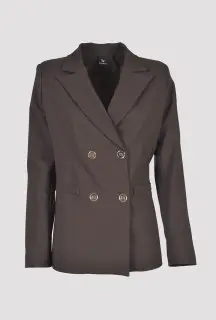 Blazer Oversize Nero vista frontale