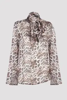 Blusa Leopardata vista frontale