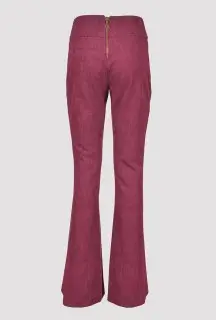 Pantalone Flared Bordeaux vista posteriore