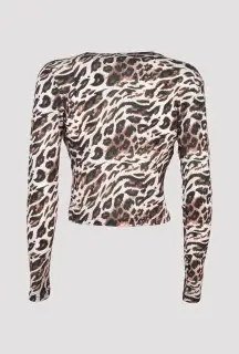 Leopard Print Sweater back view